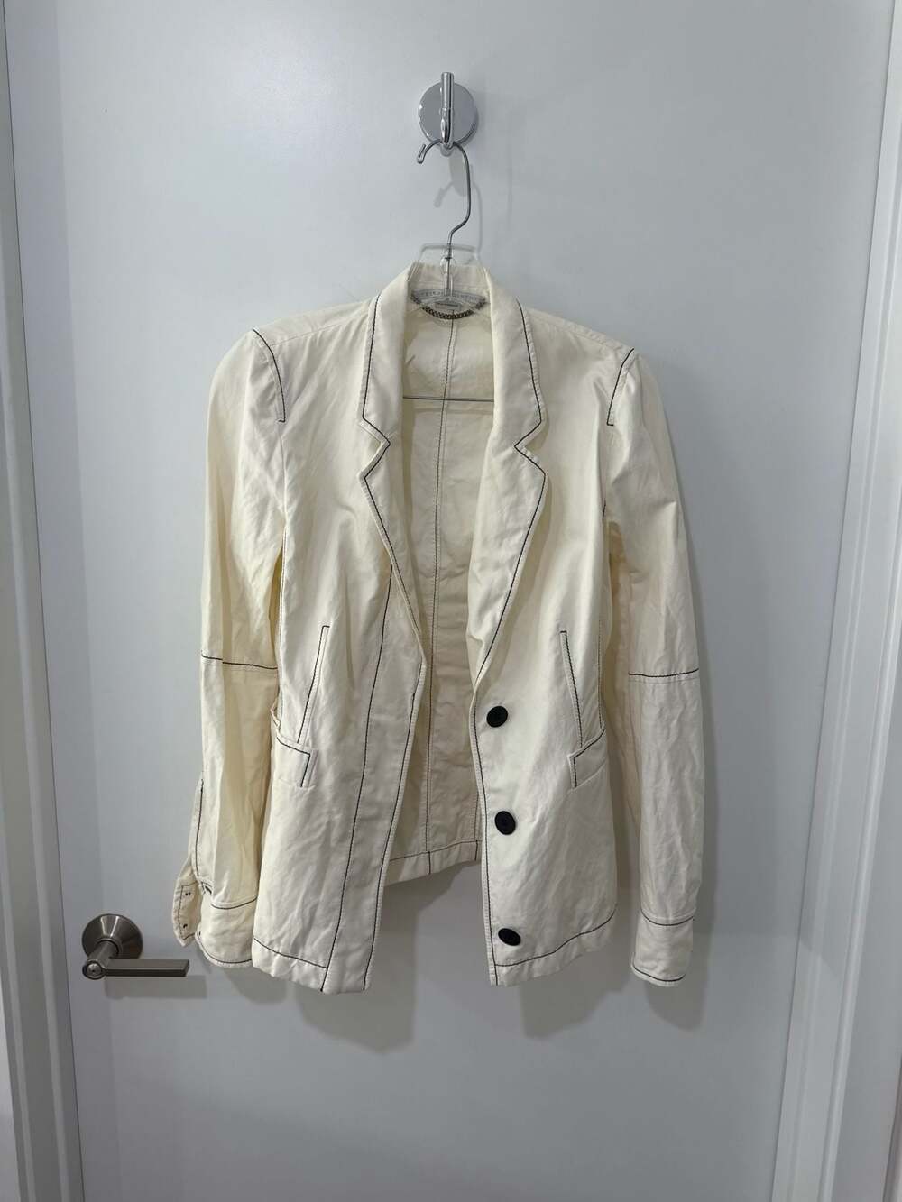 Stella McCartney Contrast Stitch Cotton Blazer